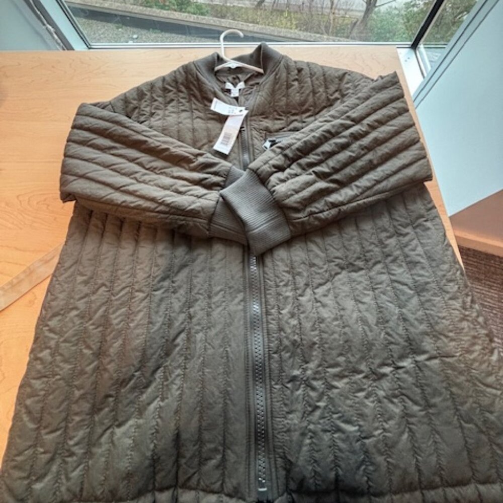 Petite Women's light quilted brown jacket from Topshop - NWT